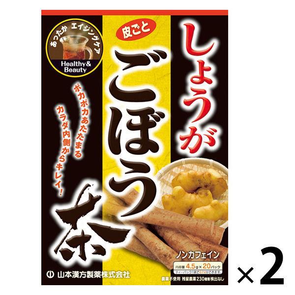 山本漢方製薬　山本漢方　しょうがごぼう茶　4979654026321　1セット（20袋入×2箱）健康茶　お茶