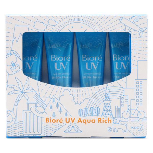 おでかけロハコ ビオレuv アクアリッチ ミニセット Spf50 花王 メーカー再生品 Pa 16g 4個入