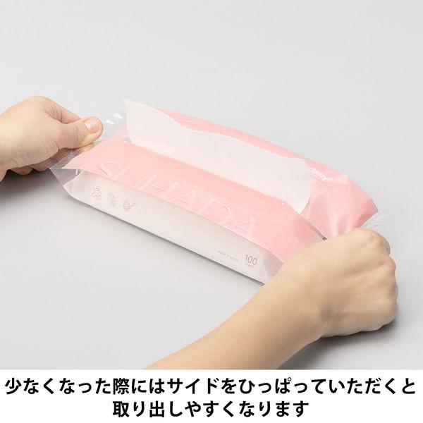 LOHACO - クリネックス フェイシャルタオル 素肌-SUHADA 100枚入 日本