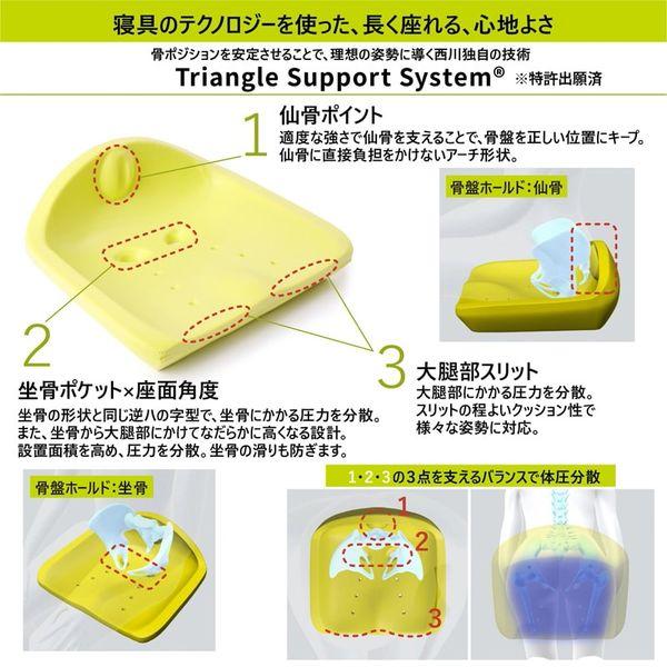 LOHACO - 西川 Keeps 骨盤サポート まっすぐ姿勢 クッション 子供用 高
