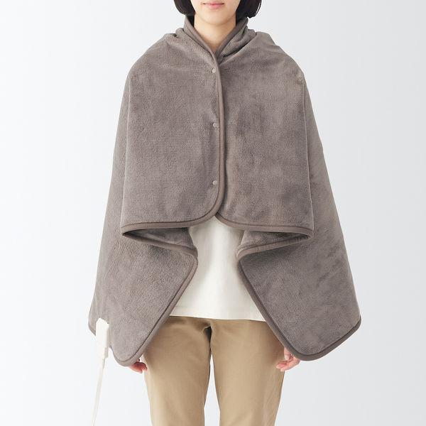 LOHACO - 無印良品 羽織れる電気ブランケット ダークベージュ MJ