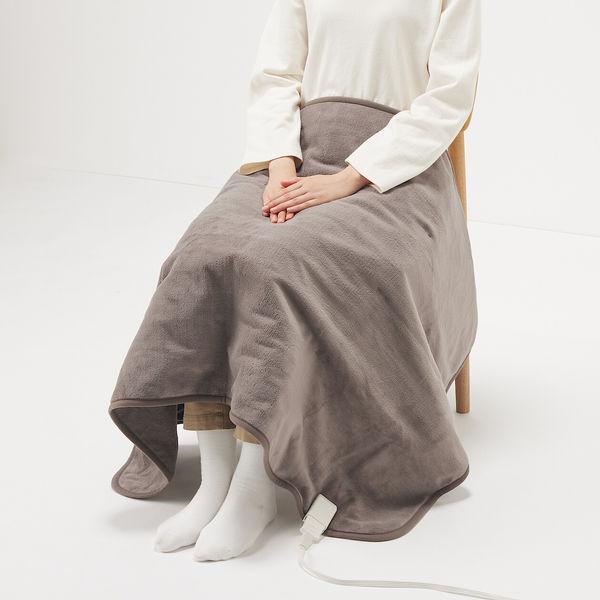 LOHACO - 無印良品 羽織れる電気ブランケット ダークベージュ MJ