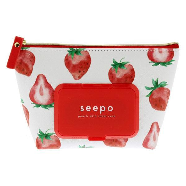 LOHACO - ポーチ seepo（シーポ） イチゴ シートケース 小物入れ