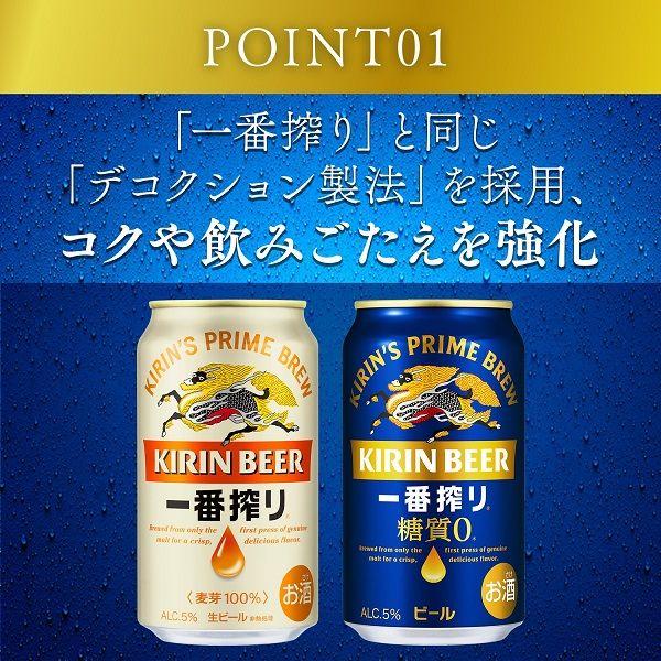 イチオシ】【セール】 ビール 一番搾り 糖質ゼロ 350ml 2ケース(48本