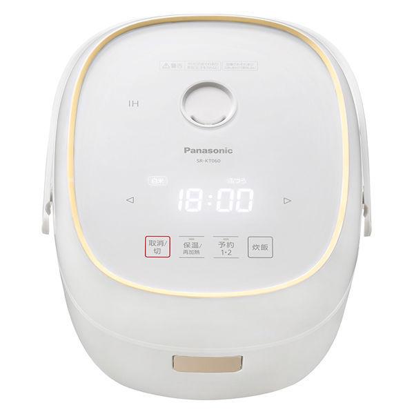 LOHACO - パナソニック IH炊飯器 3.5合炊き SR-KT060-W ホワイト