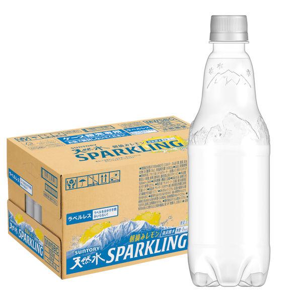 セール 品質満点 サントリー天然水スパークリングレモン 500ml 24本入 ラベルレスボトル 2021最新のスタイル 1箱