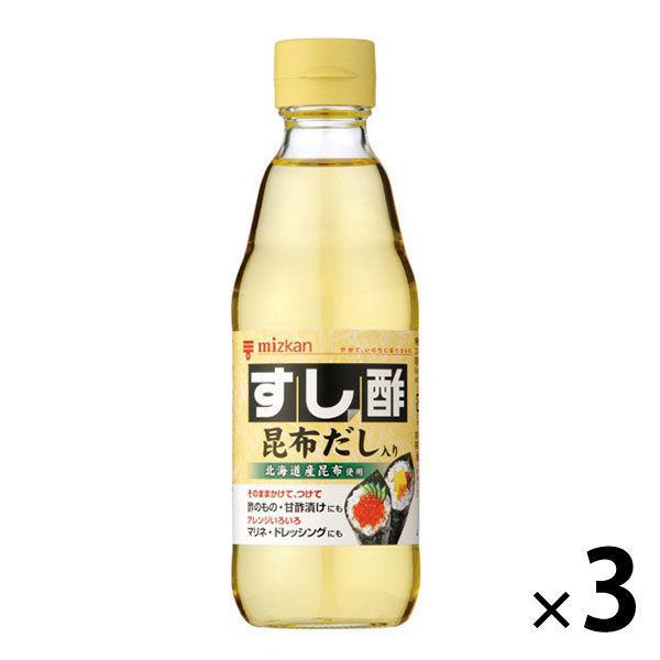 ミツカン すし酢 昆布だし入り 360ml 3本