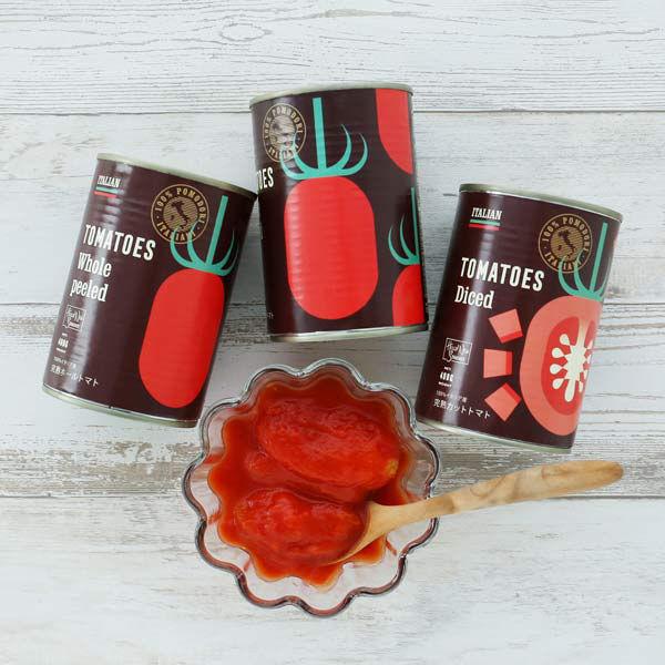 LOHACO限定 完熟トマト100％イタリア産ダイストマト缶 1セット（12缶） オリジナル 缶詰