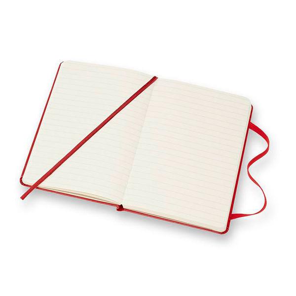 【アウトレット】モレスキン クラシックノートブック ハードカバー ポケットサイズ 横罫線 スカーレットレッド 赤 1冊 MM710R　【終売品】