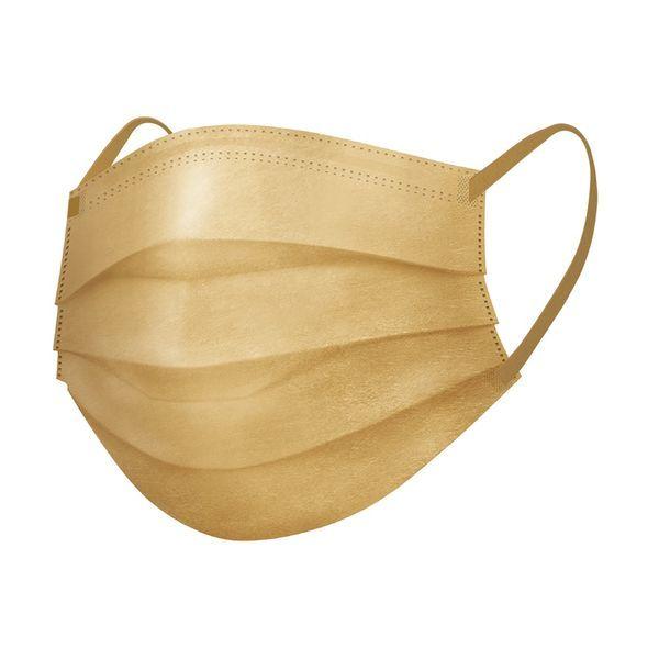 SPUN MASK スパンレース 不織布マスク ベージュ 1袋（7枚入×3袋） 医食同源ドットコム カラーマスク 使い捨て 個包装