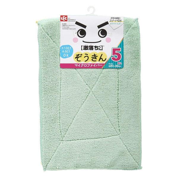 激落ちくん マイクロファイバーぞうきん 1個（5枚入） レック