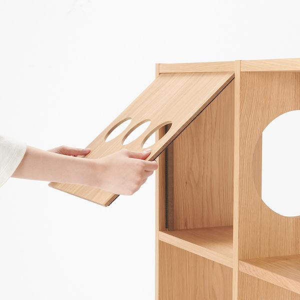LOHACO - 無印良品 スタッキングシェルフ 木製ボード オープン オーク