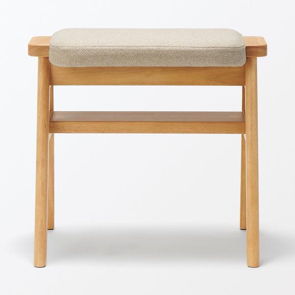 LOHACO - 無印良品 再生ポリエステル混 木製スタッキングスツール