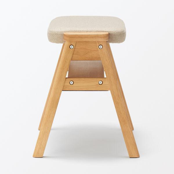 LOHACO - 無印良品 再生ポリエステル混 木製スタッキングスツール
