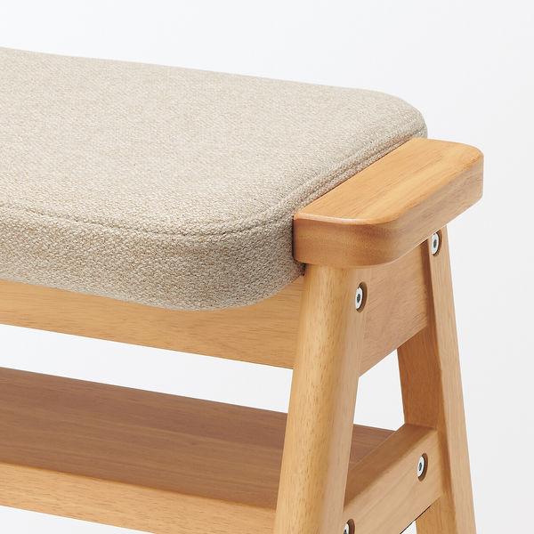 LOHACO - 無印良品 再生ポリエステル混 木製スタッキングスツール