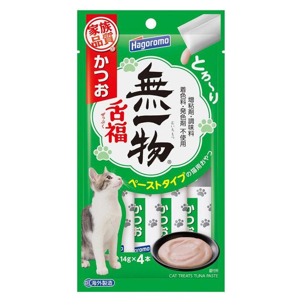 無一物 パウチ 舌福 キャットフード 新品 12袋×8ケース (-1袋） LOHACO - 無一物 ペーストタイプ 舌福 かつお（14g×4本）1セット（1袋