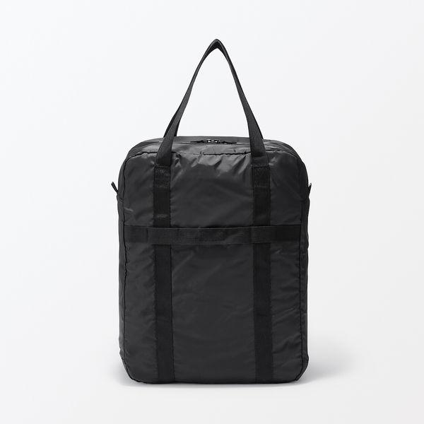 LOHACO - 無印良品 たためる 撥水縦型ボストンバッグ 黒 良品計画