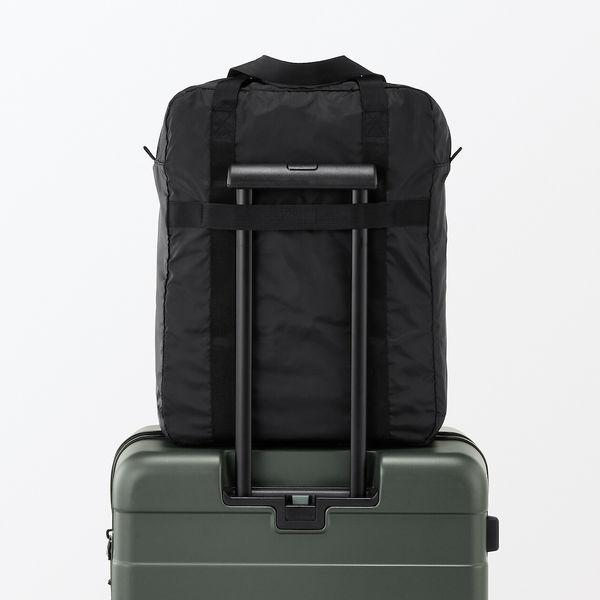 LOHACO - 無印良品 たためる 撥水縦型ボストンバッグ 黒 良品計画