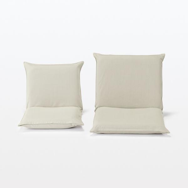 LOHACO - 無印良品 座いす 小 洗いざらしの綿帆布 ベージュ 良品計画