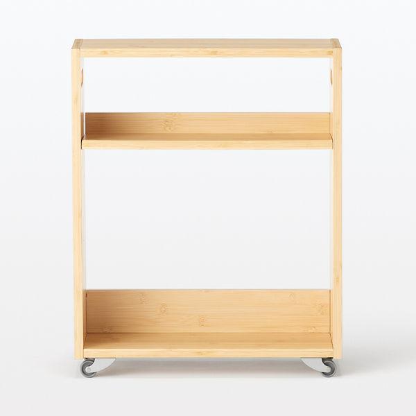 LOHACO - 無印良品 竹材 スリムワゴン 小 良品計画