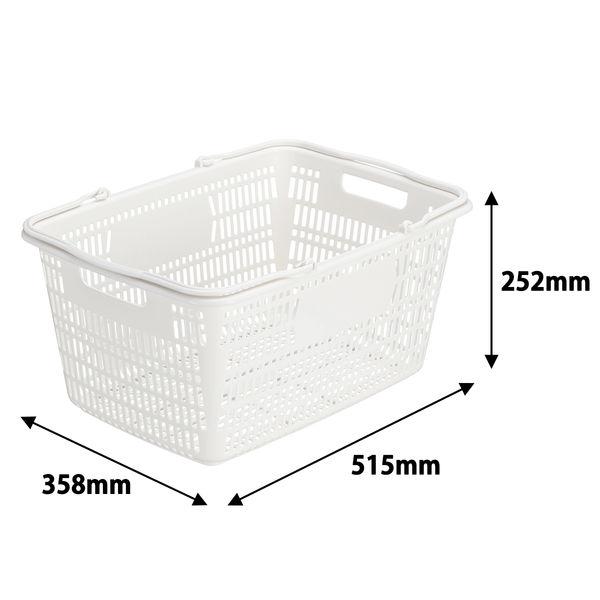 LOHACO - 現場のチカラ 買い物カゴ 28.8L 幅515×奥行358×高さ252mm