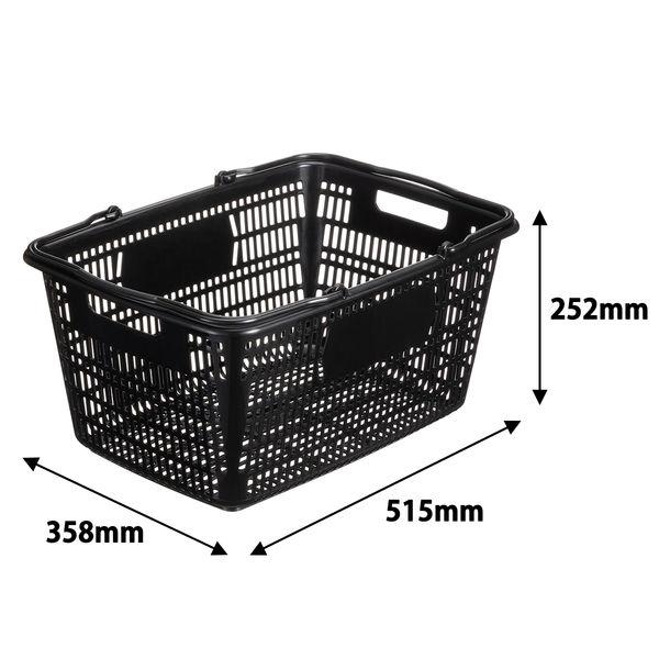 LOHACO - 現場のチカラ 買い物カゴ 28.8L 幅515×奥行358×高さ252mm
