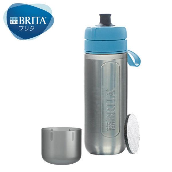 大特価セール ブリタ BRITA 水筒 直飲み 高級な 携帯 NEW 浄水器 フィル ゴー 本体+カートリッジ 1個付 ボトル アクティブブルー600ml
