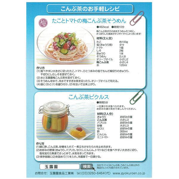 LOHACO - 玉露園 減塩梅こんぶ茶 スタンドパック 1袋（45g）