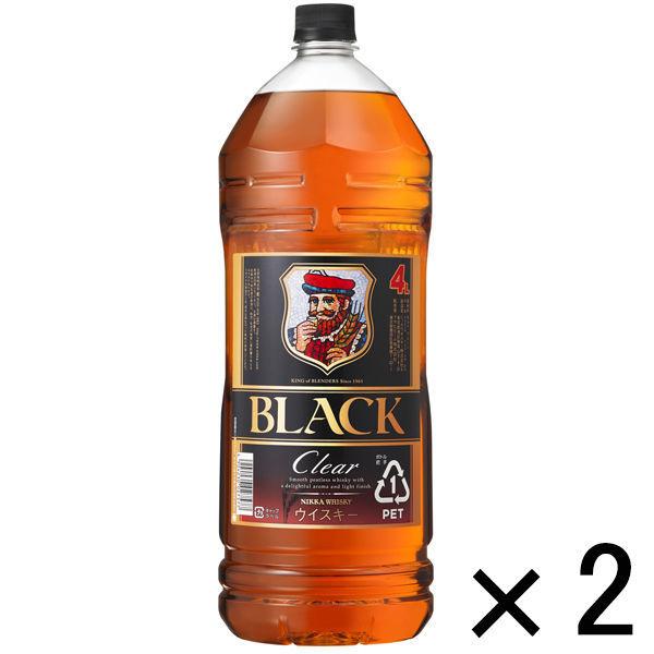 送料無料　ウイスキー　ブラックニッカクリア（BLACK NIKKA Clear） ペットボトル 4.0L 1セット（2本） ウイスキー