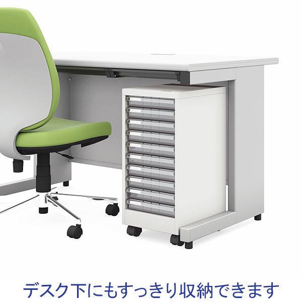 LOHACO - ナカバヤシ フロアケース浅型10段キャスター付/白 AF-AC10