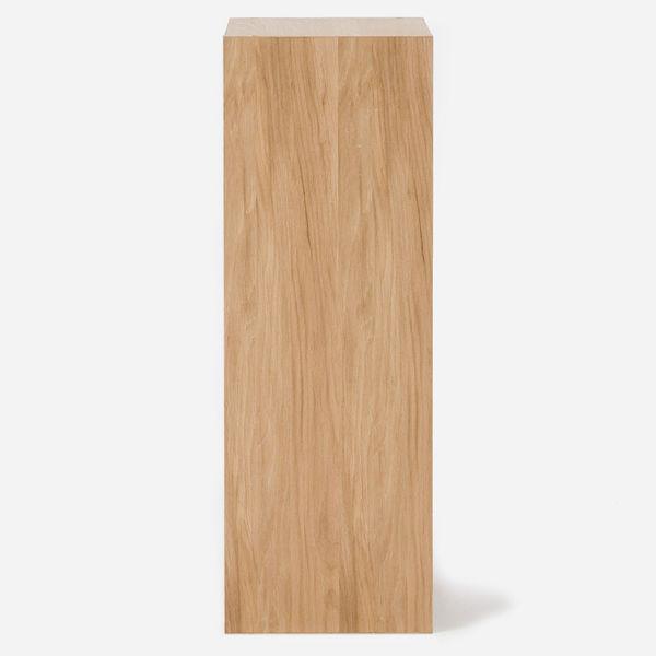 LOHACO - 無印良品 スタッキングシェルフ 2段 オーク材 幅42×奥行28.5