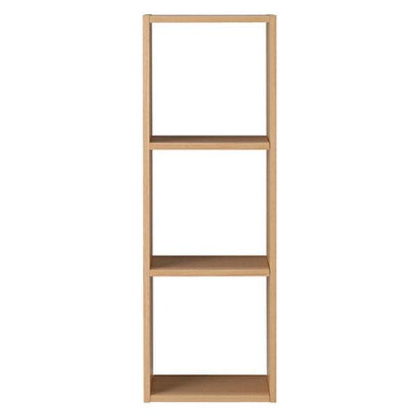 LOHACO - 無印良品 スタッキングシェルフ 3段 オーク材 幅42×奥行28.5