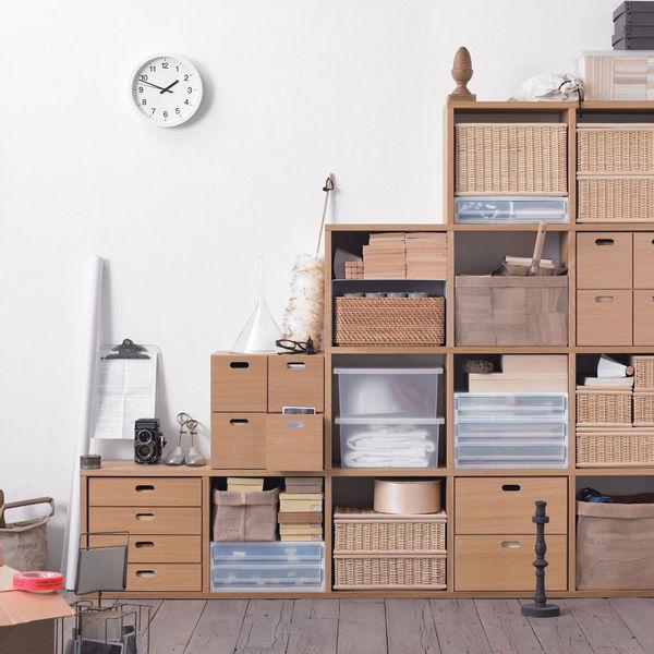 LOHACO - 無印良品 スタッキングシェルフ 追加2段 オーク材 幅40×奥行