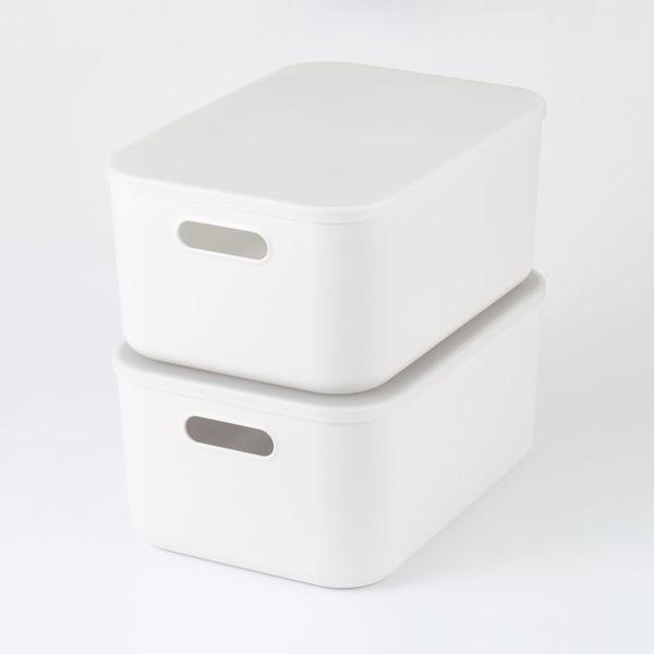 LOHACO - 無印良品 収納 やわらかポリエチレンケース 中 約幅25.5×奥行