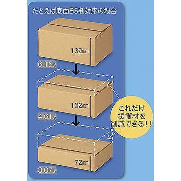 LOHACO - 森紙業 多罫線段ボール 底面A4 108451 1セット(60枚:20枚入×3