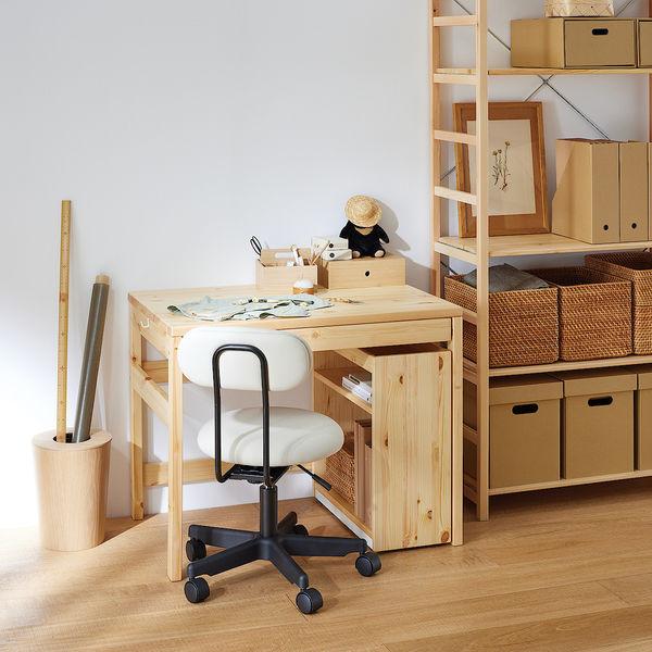 c*n様 美品 無印良品 MUJI パイン材 デスク 幅86×奥58×高70 LOHACO - 無印良品 パイン材デスク幅86cm 幅86×奥行58×高さ70cm 良品計画