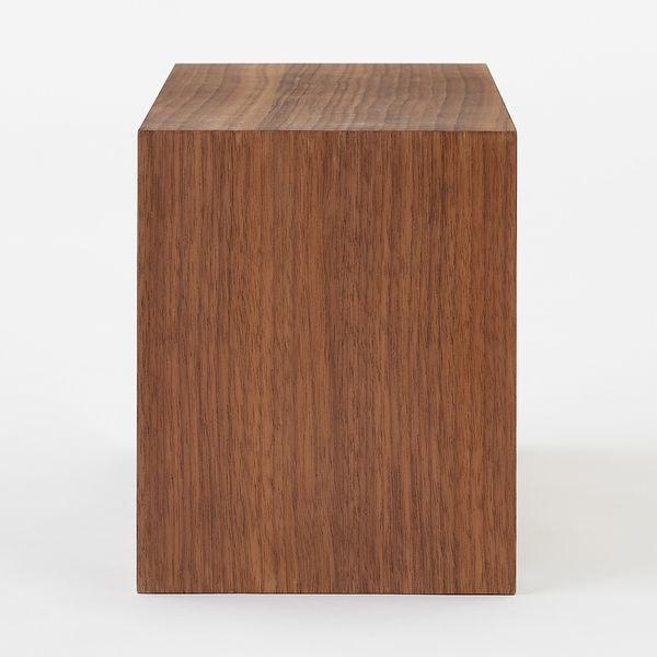 LOHACO - 無印良品 壁に付けられる家具箱 ウォールナット材突板 44cm