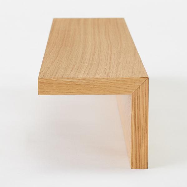 LOHACO - 無印良品 壁に付けられる家具棚 オーク材突板 88cm 良品計画