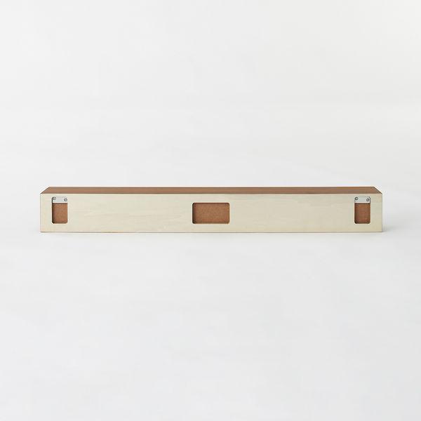 LOHACO - 無印良品 壁に付けられる家具棚 ウォールナット材突板 88cm