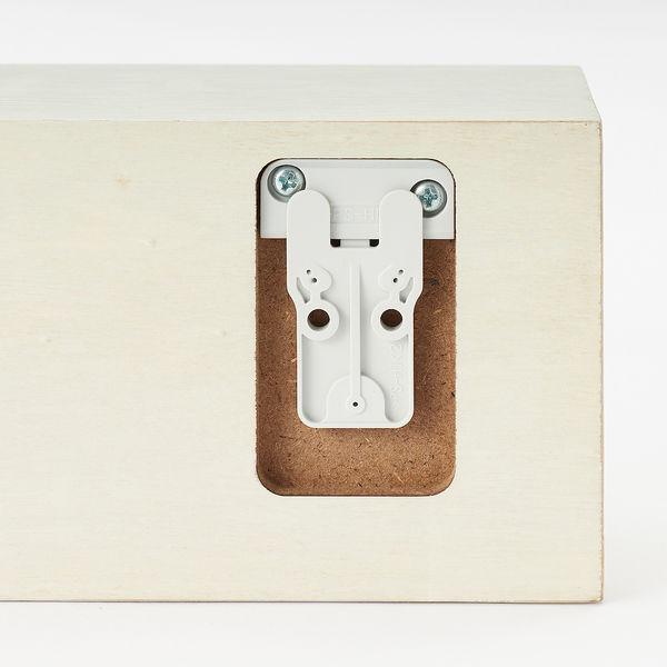 LOHACO - 無印良品 壁に付けられる家具棚 オーク材突板 ライトグレー