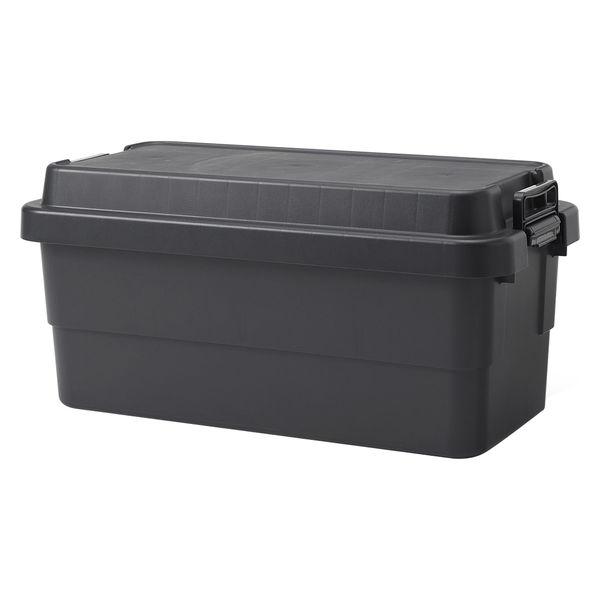 LOHACO - 無印良品 ポリプロピレン頑丈収納ボックス ダークグレー 特大