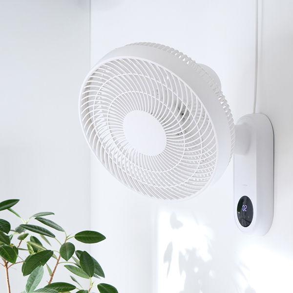 LOHACO - simplus 壁掛け扇風機 30cm リモコン式 ホワイト SPー30KRDー