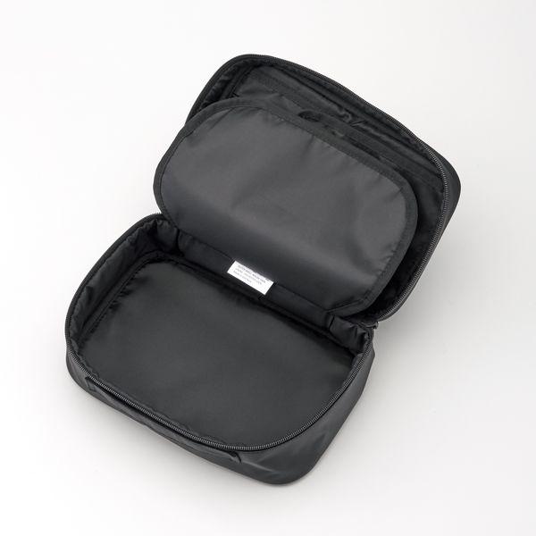 LOHACO - 無印良品 再生ナイロンメイクボックス 黒 S 約23×15．5