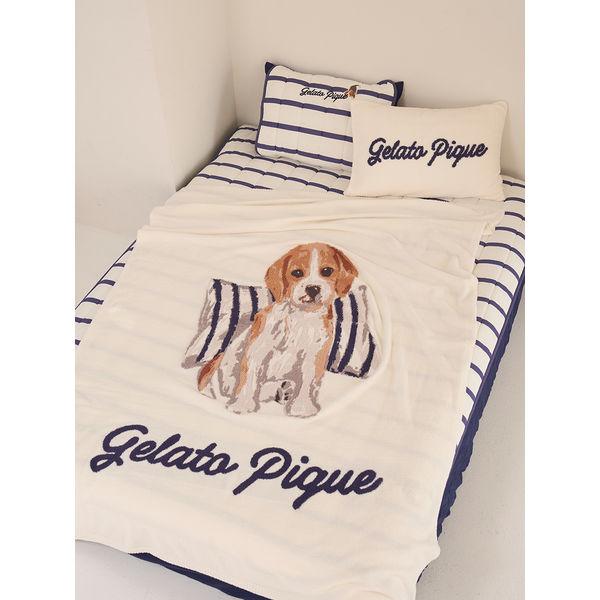 新品エアリーモコ プレイフルDOG JQDマルチカバー ホワイト LOHACO - エアリーモコプレイフルDOGジャガードマルチカバー オフ