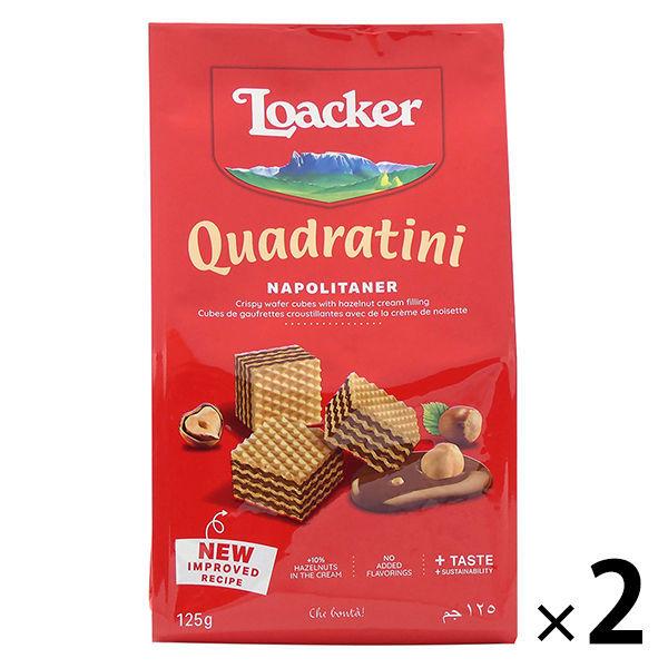 Loacker（ロアカー） クワドラティーニ ナポリタン 2袋 ウェハース 輸入菓子