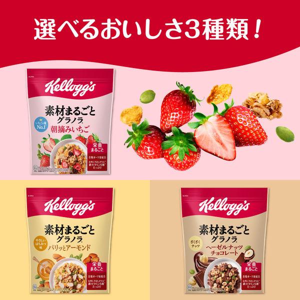 LOHACO - 素材まるごとグラノラ 朝摘みいちご 400g 6袋 日本ケロッグ