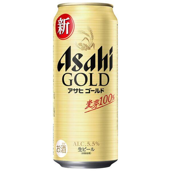 LOHACO - ビール アサヒゴールド 麦芽100％ 生ビール 缶 500ml 6本