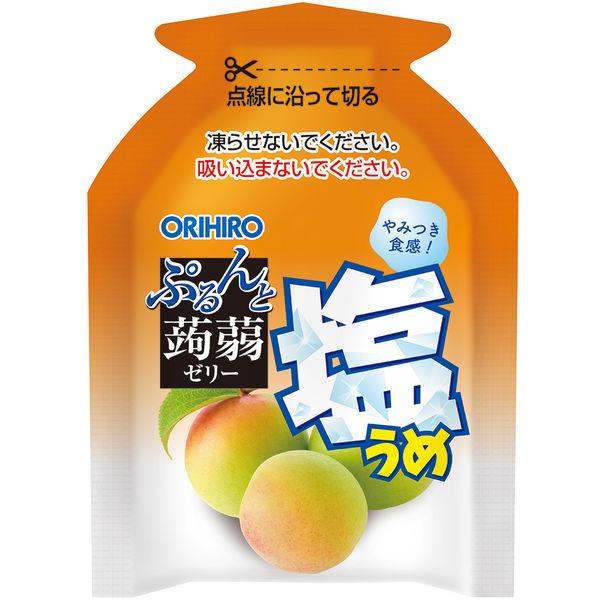 LOHACO - ぷるんと蒟蒻ゼリー 塩うめ＋塩レモン 1袋（12個入