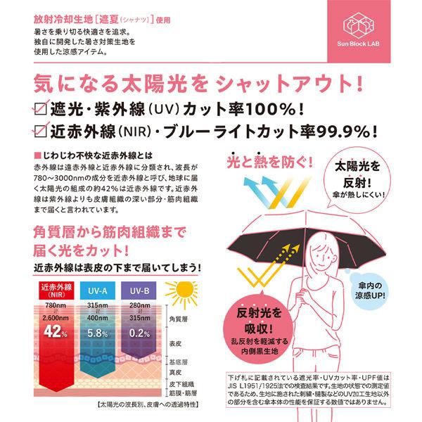 LOHACO - サンブロックラボ 遮夏クール晴雨兼用傘 2段 2way アイボリー