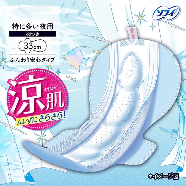 LOHACO - 生理用品 ナプキン ソフィ 超熟睡ガード涼肌330 14枚 1個